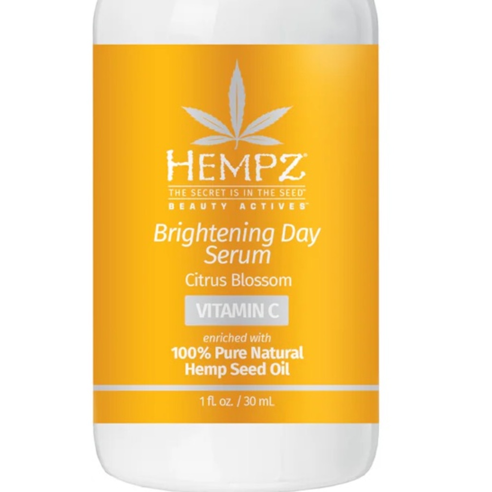 HEMPZ Citrus Blossom Vitamin C Brightening Day Facial Serum NIB Full Size 1 oz. - Picture 2 of 3